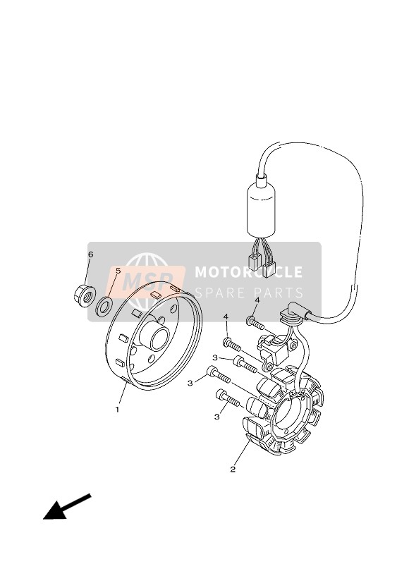 Yamaha MW125 2016 Generator for a 2016 Yamaha MW125